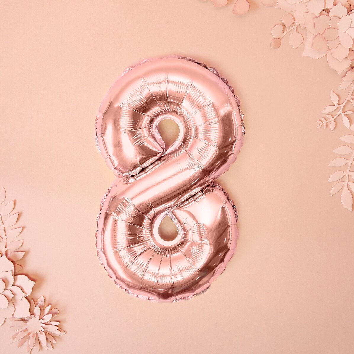 Ballonnen - Roze cijfers 35 cm