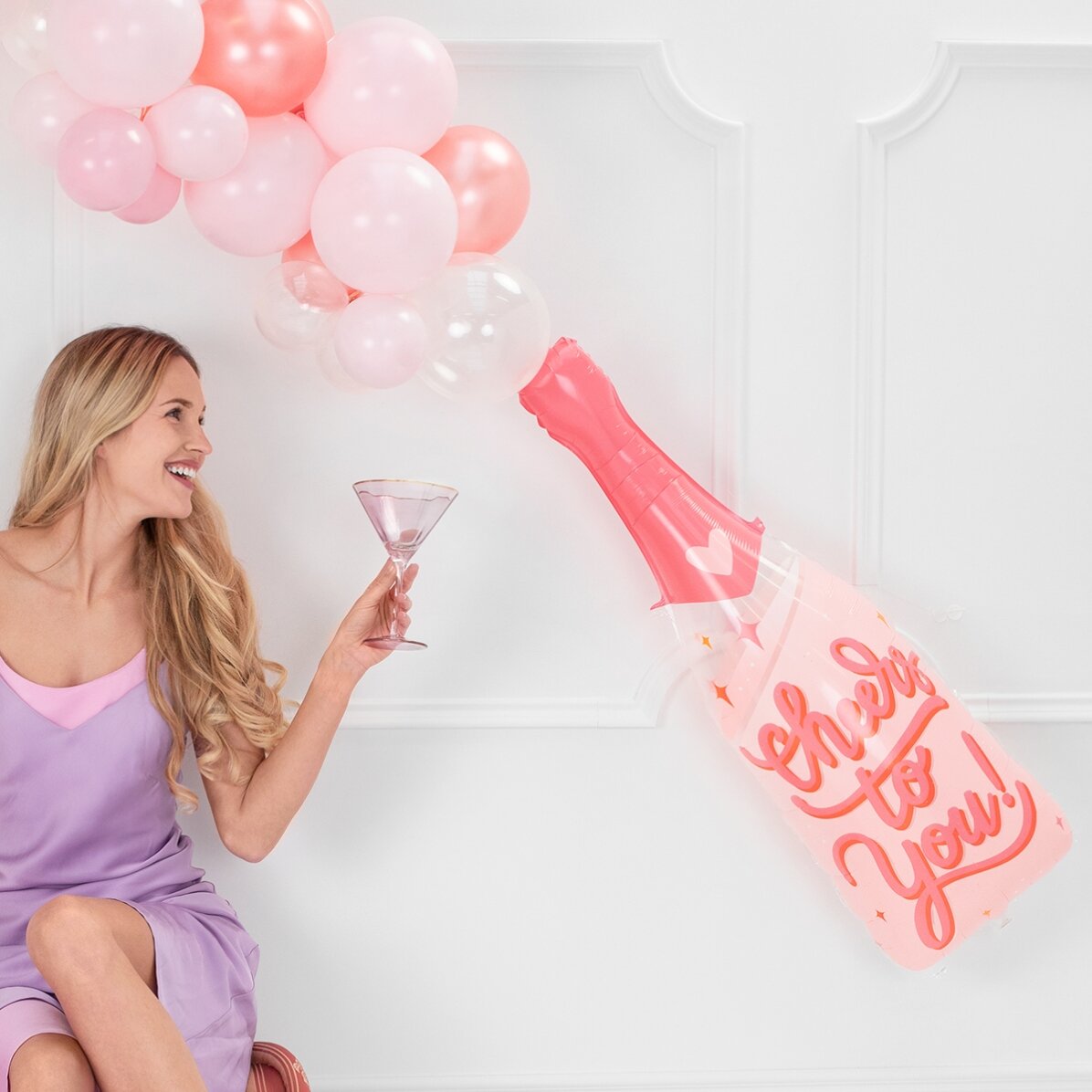 Ballon - Roze fles