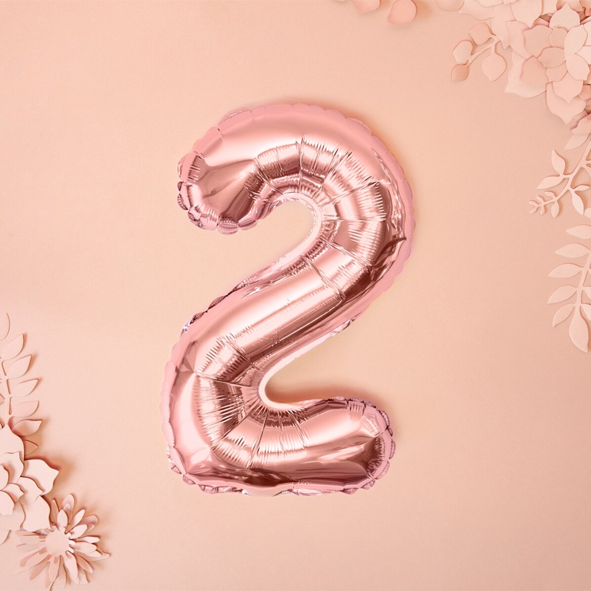 Ballonnen - Roze cijfers 35 cm