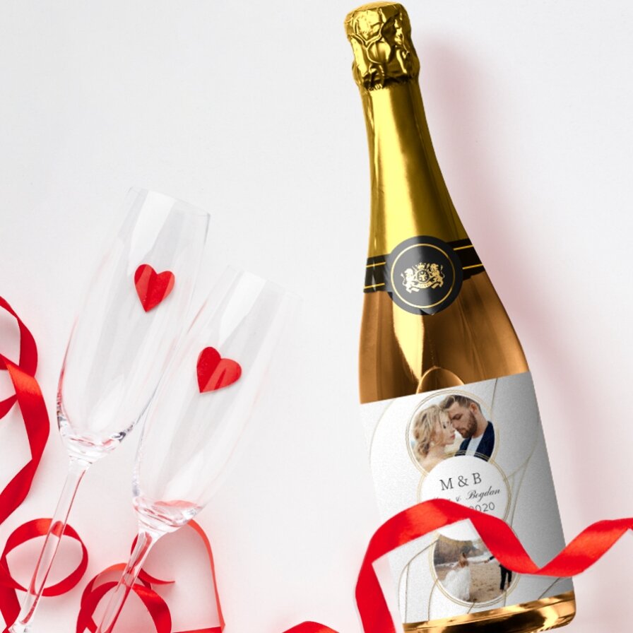 Gepersonaliseerde drankjes voor een relatieverjaardag
