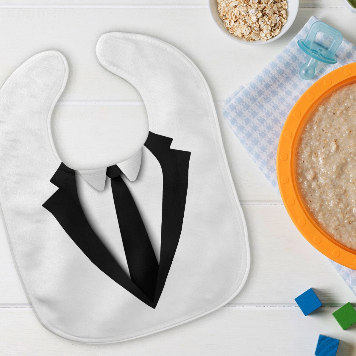 Personalised bib with text - Baby boss