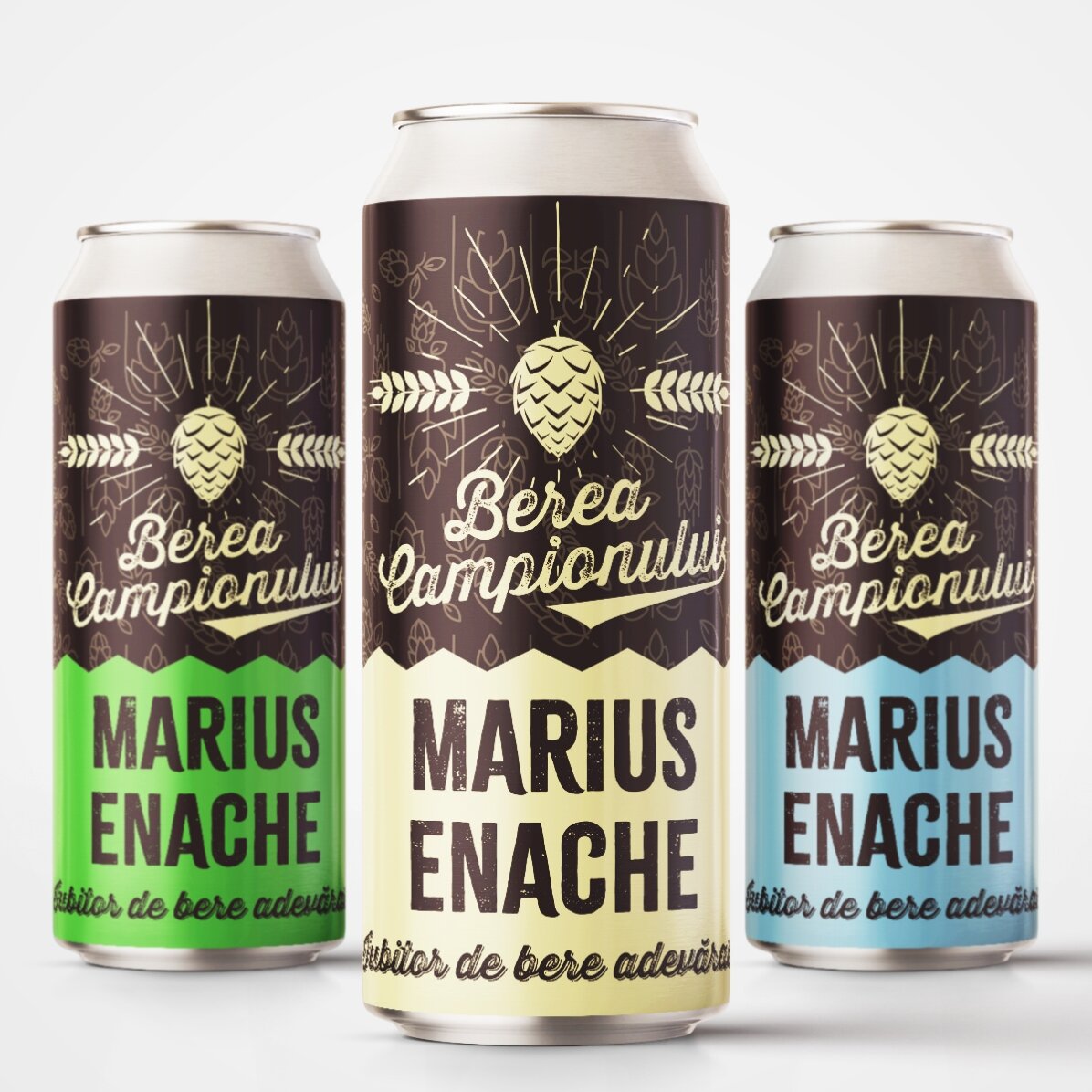 Bier in een blikje met gepersonaliseerde tekst - Het bier van de kampioen