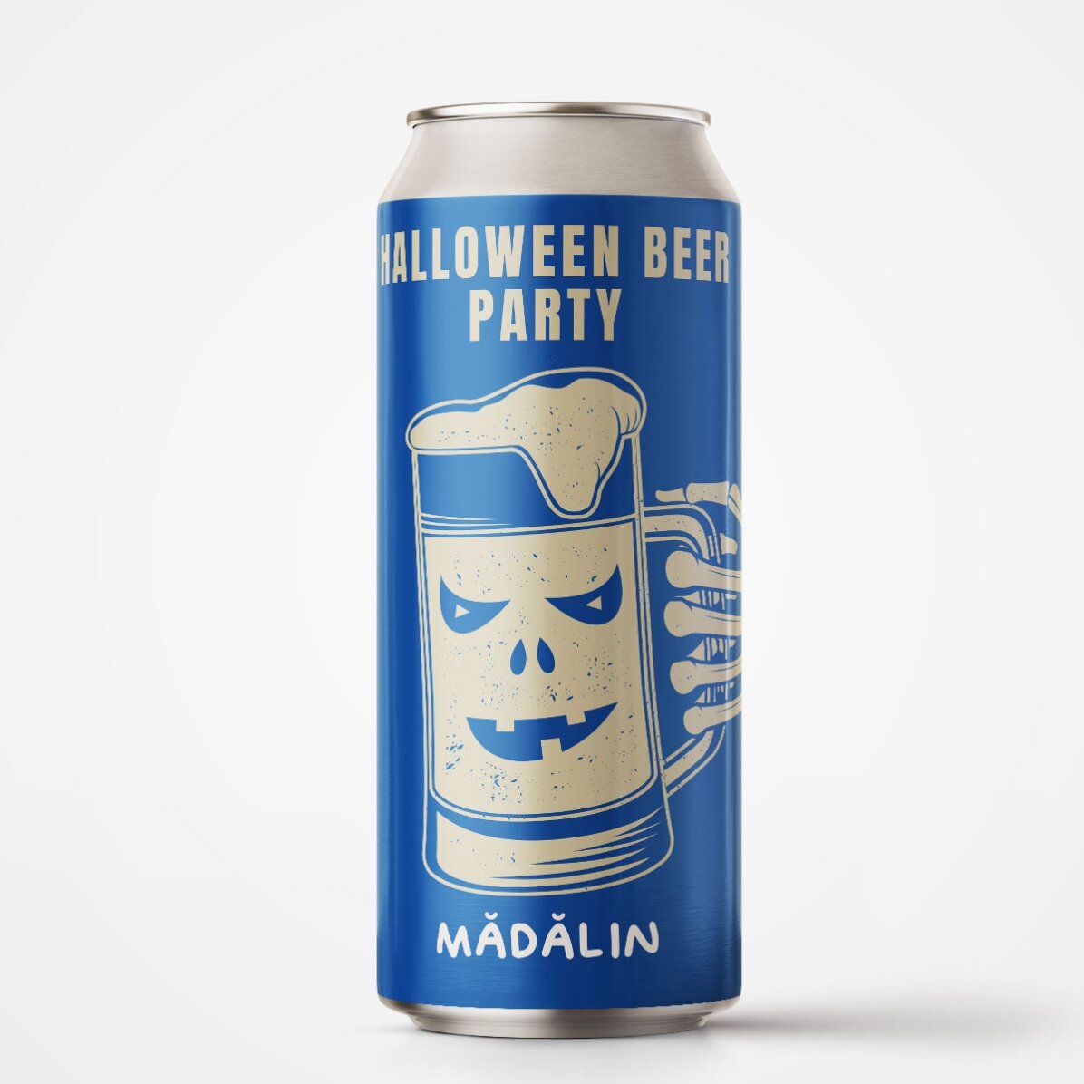 Bier in blikjes met gepersonaliseerde tekst - Halloween Beer Party