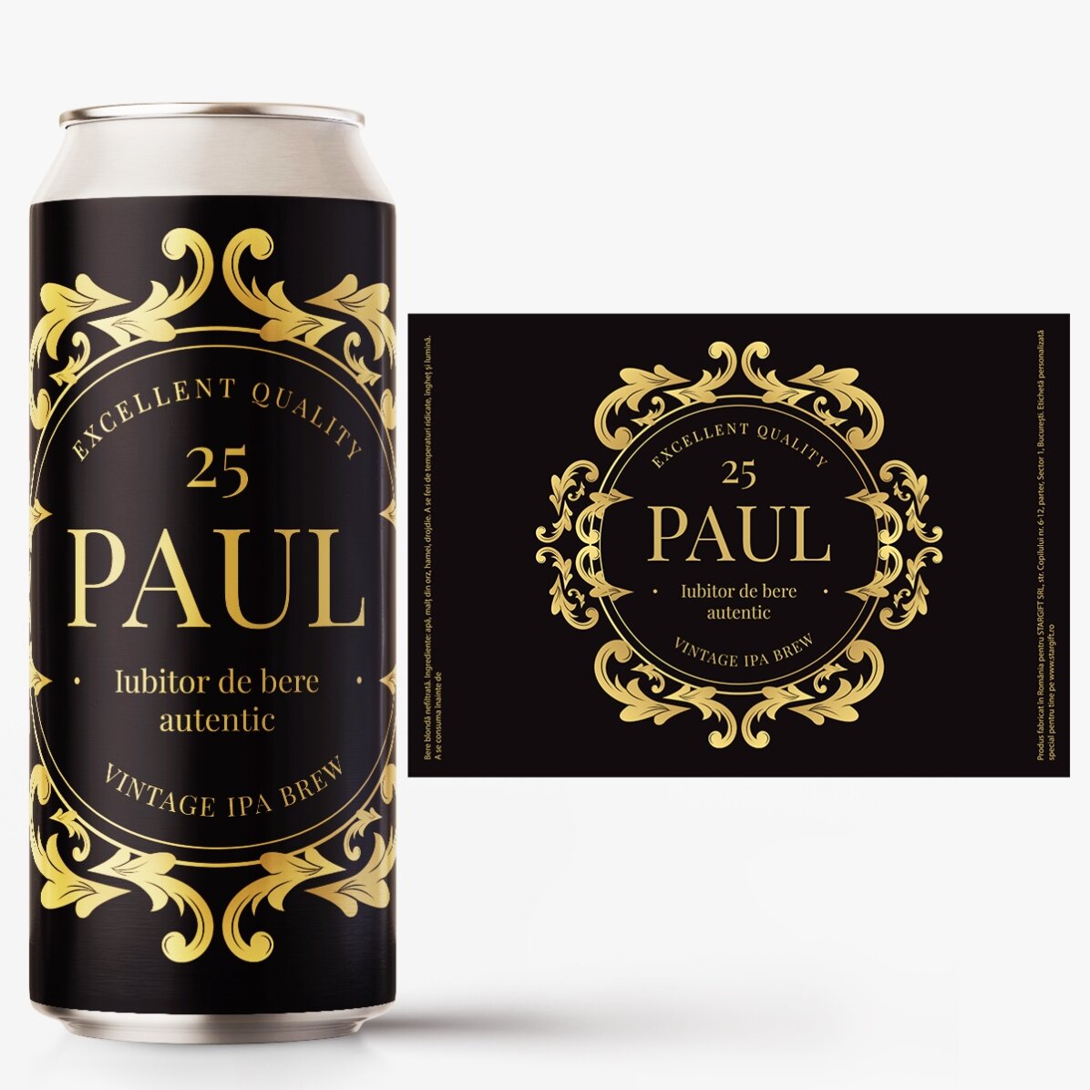 Personalised beer can with text - Beer lover