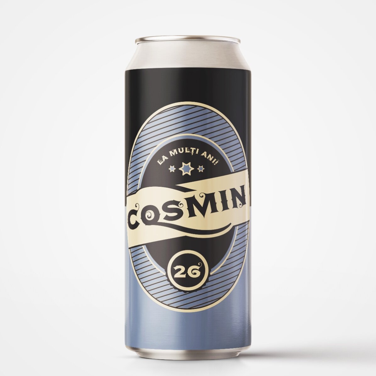 Bier in een blikje met gepersonaliseerde tekst - Van harte gefeliciteerd!