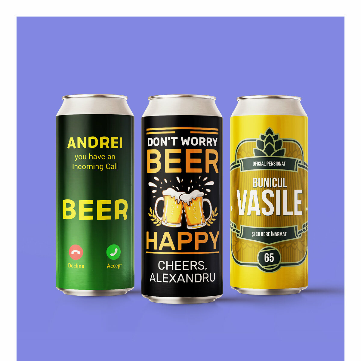 Gepersonaliseerd bier in blik