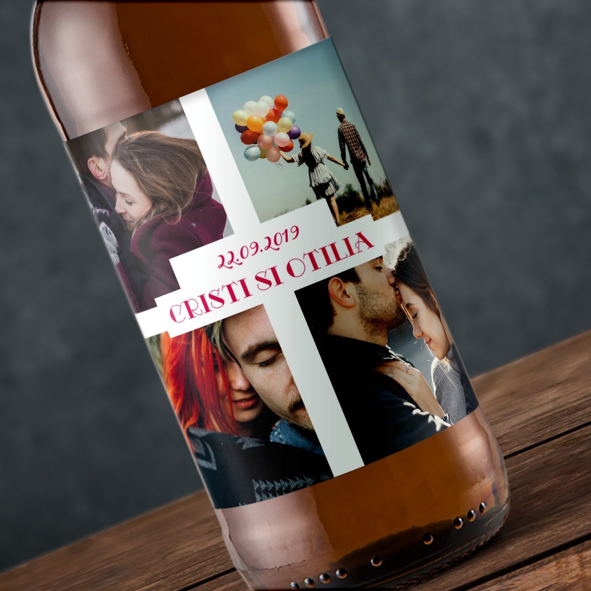 Gepersonaliseerd bier met 4 foto