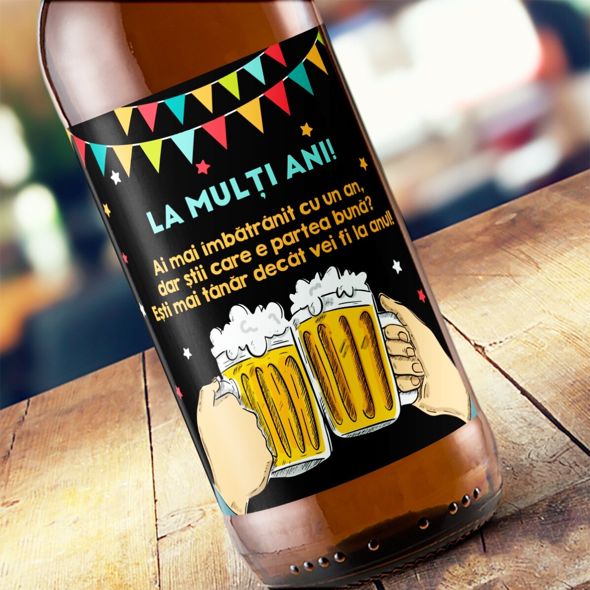 Gepersonaliseerd bier met grappige boodschap - Van harte gefeliciteerd