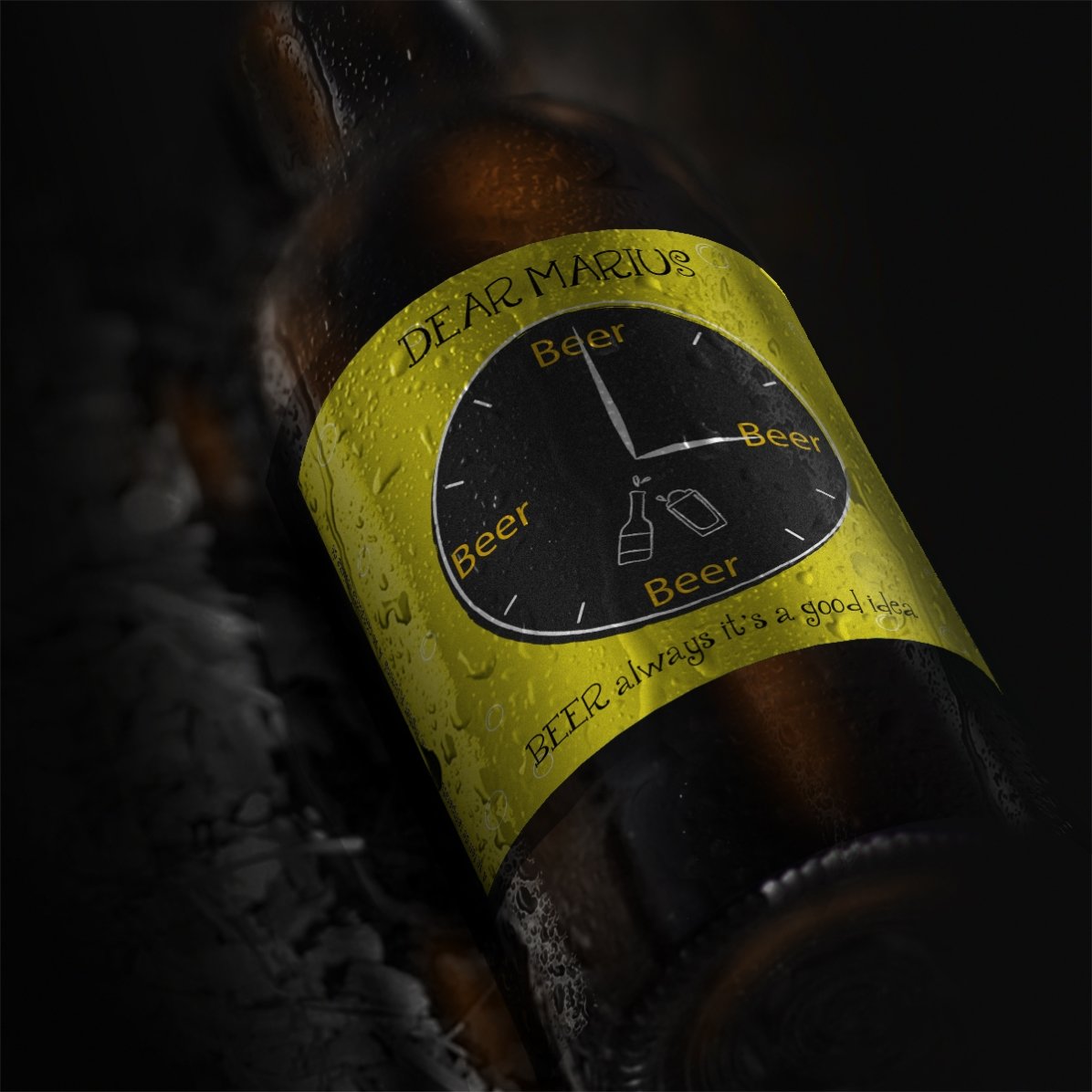 Bier met gepersonaliseerde tekst - Bier is altijd een goed idee