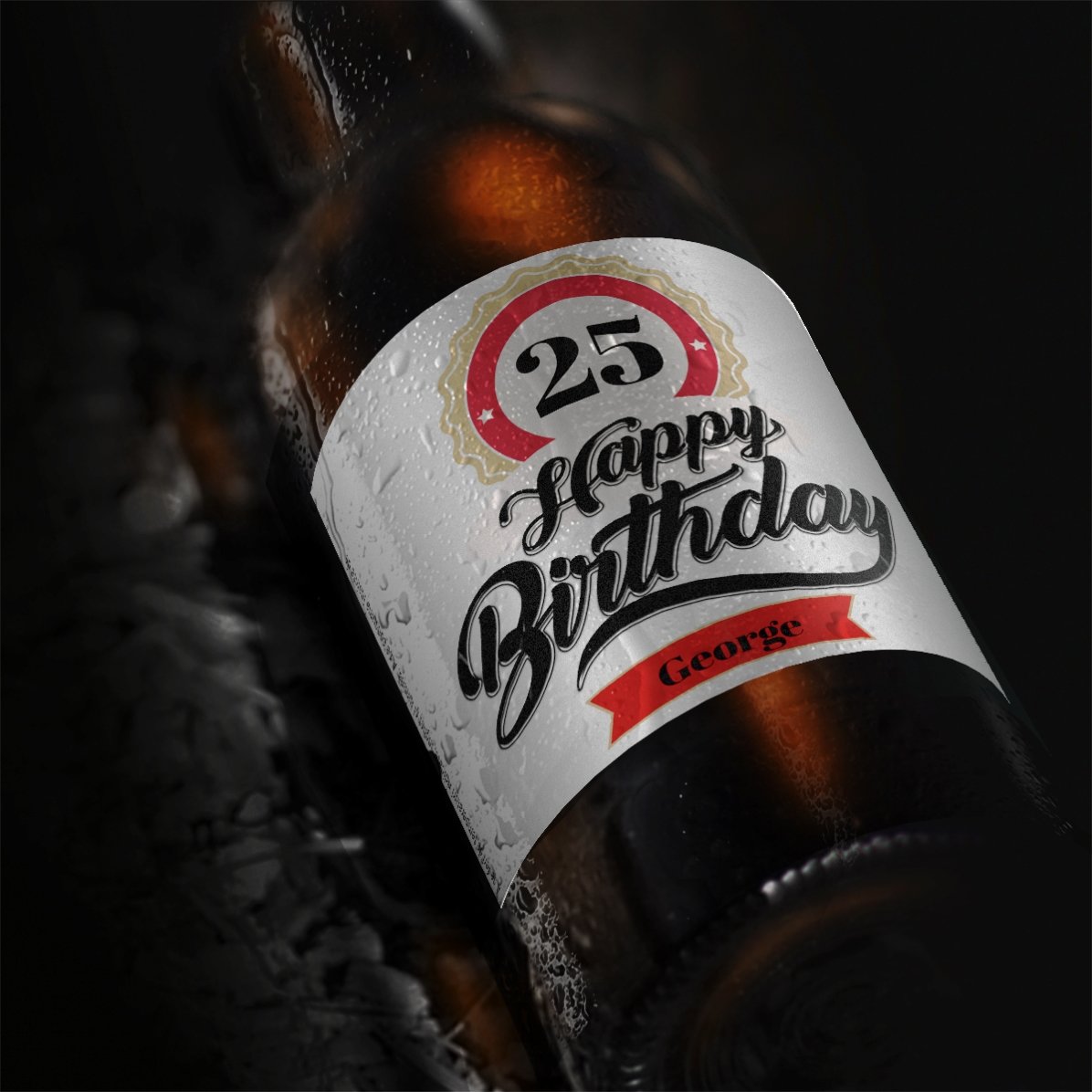 Personalised beer with text - Happy birthday!