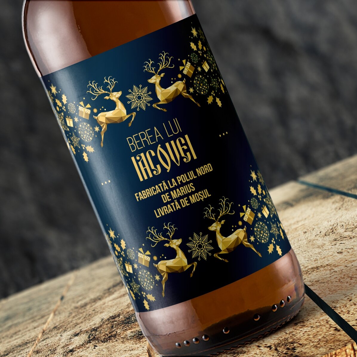 Bier met gepersonaliseerde tekst - De magie van de winter