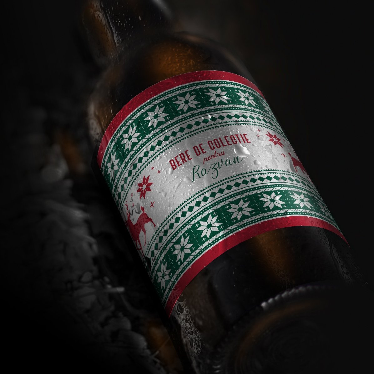 Bier met gepersonaliseerde tekst - Model Reni