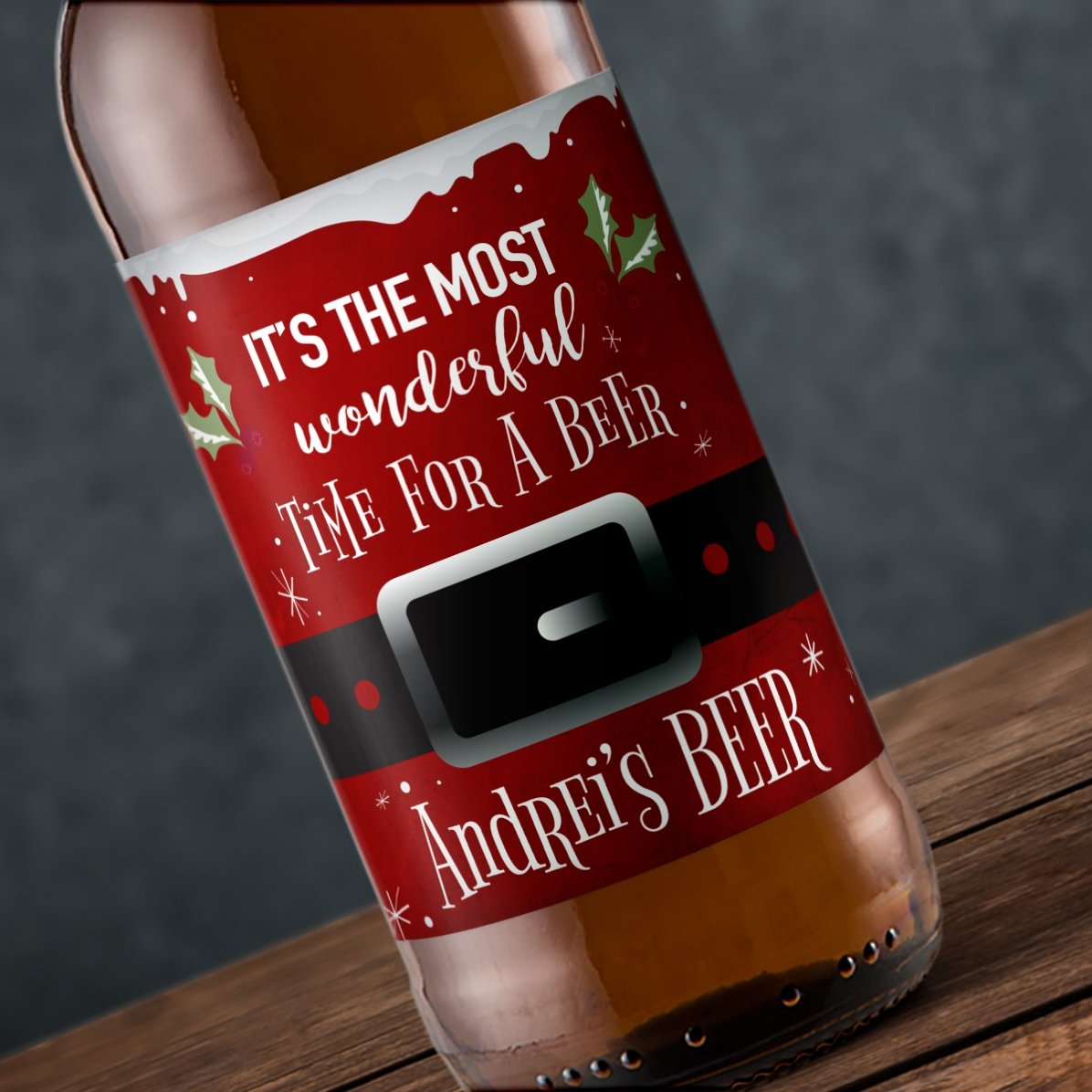 Bier met gepersonaliseerde tekst - De mooiste tijd om bier te drinken!