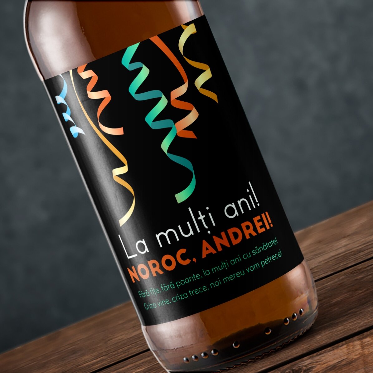 Bier met gepersonaliseerde tekst - Proost