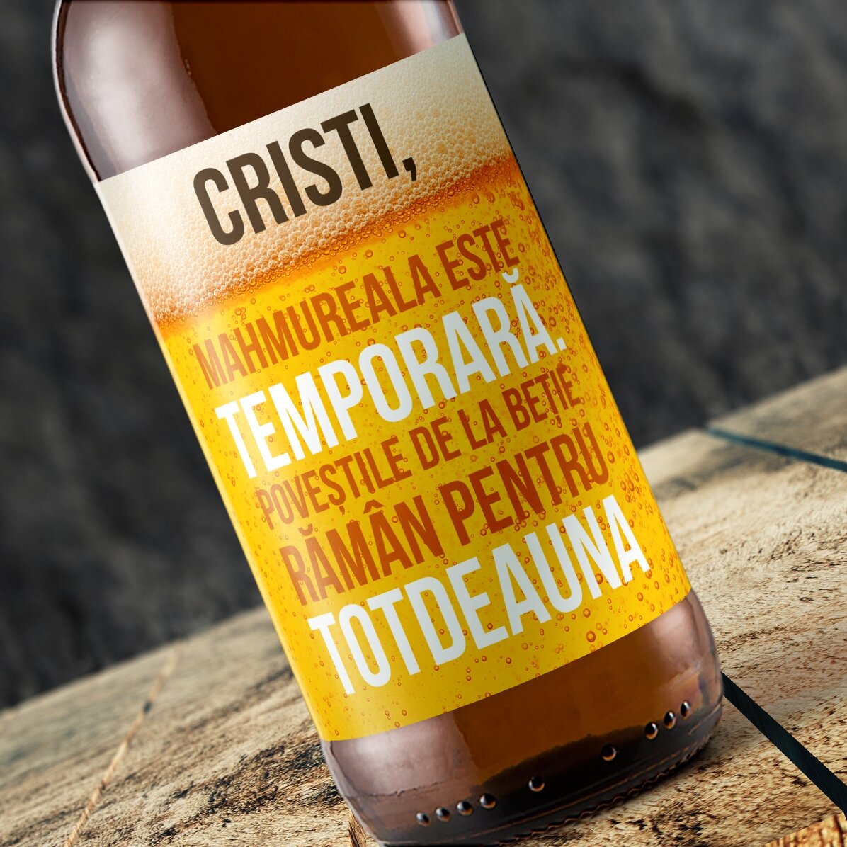 Bier met gepersonaliseerde tekst - De verhalen