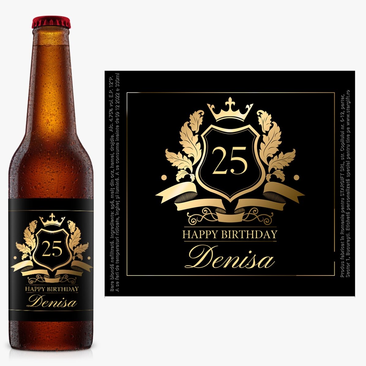 Bier met gepersonaliseerde tekst - Royalty