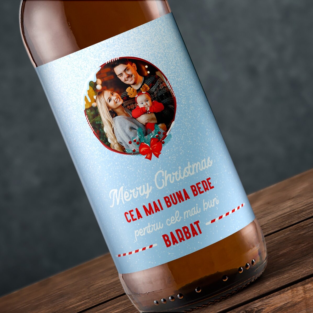 Bier met gepersonaliseerde tekst - Sweet Christmas