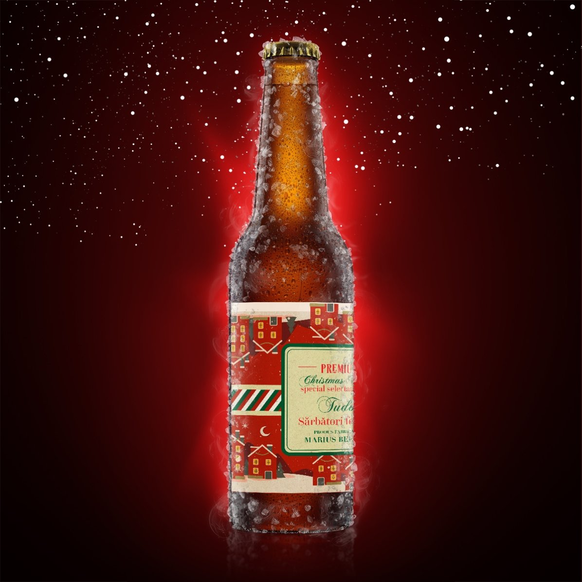 Bier met gepersonaliseerde tekst - Vintage Christmas Blend