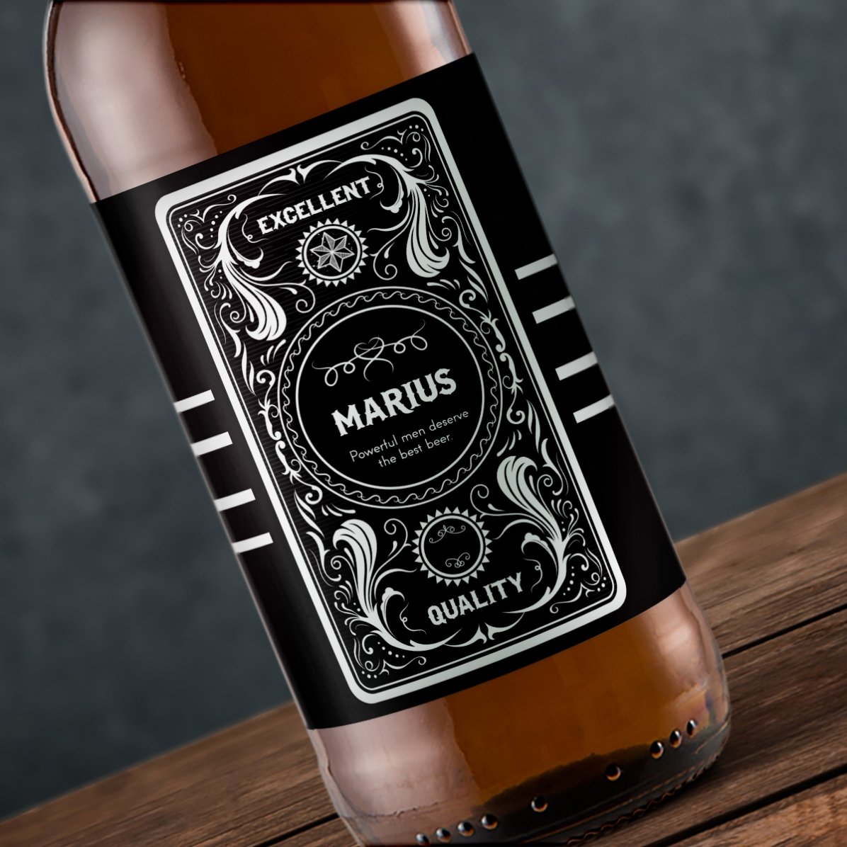 Bier met gepersonaliseerde tekst - Western