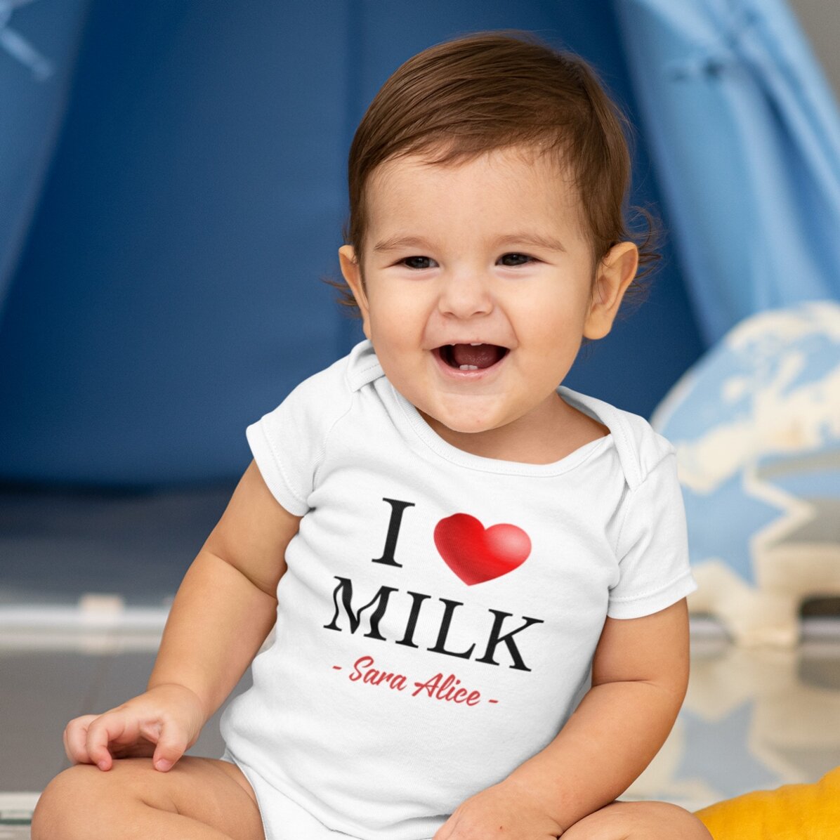 Gepersonaliseerd kinderpakje met tekst - i love