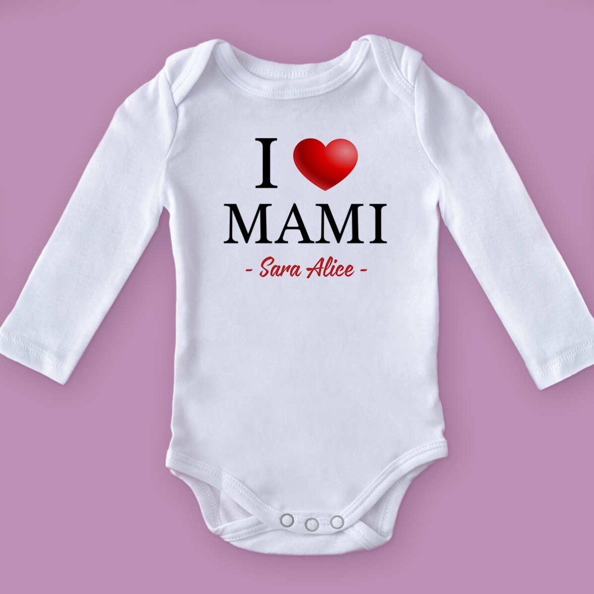 Gepersonaliseerd kinderpakje met tekst - i love