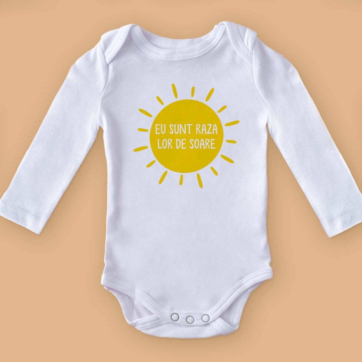 Gepersonaliseerd rompertje voor kinderen met tekst - Zonnestraal