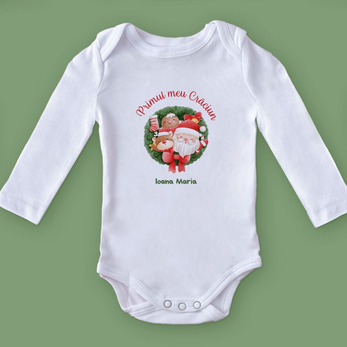 Gepersonaliseerd kinderpakje met tekst - Mijn eerste Kerstmis