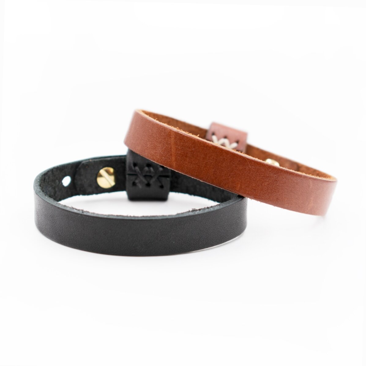 Personalised leather bracelet with initials and Taurus zodiac sign
