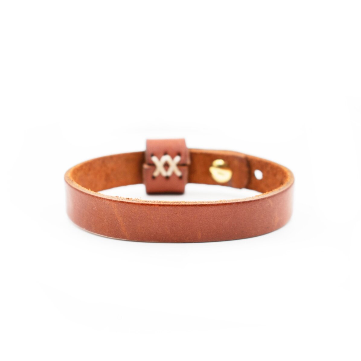 Personalised leather bracelet with name for men