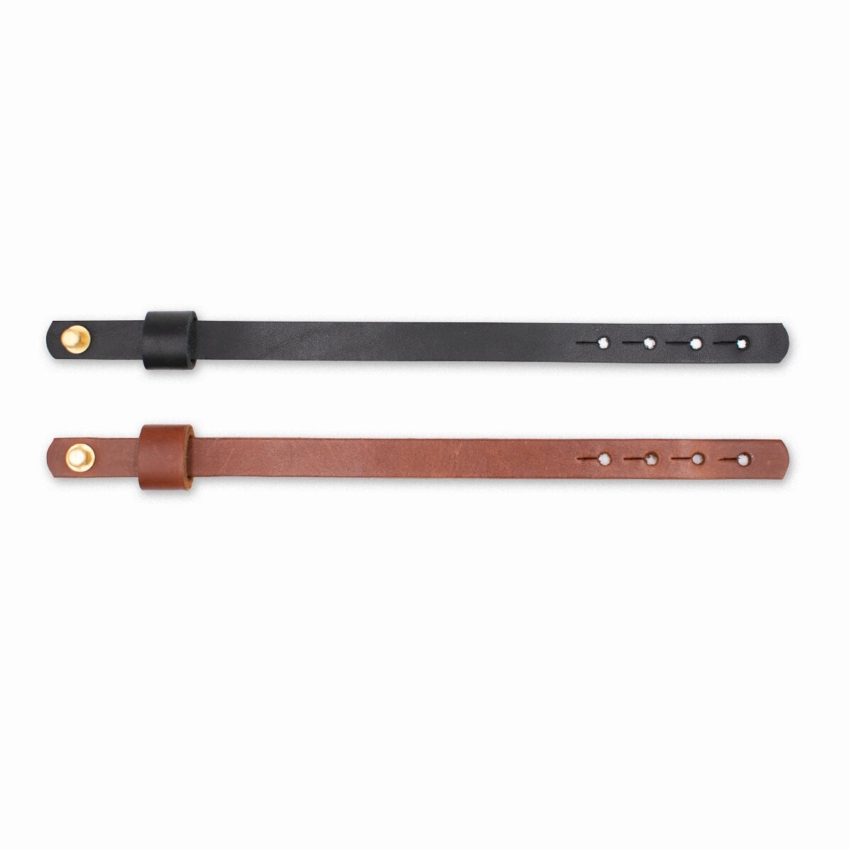 Personalised leather bracelet with name for men