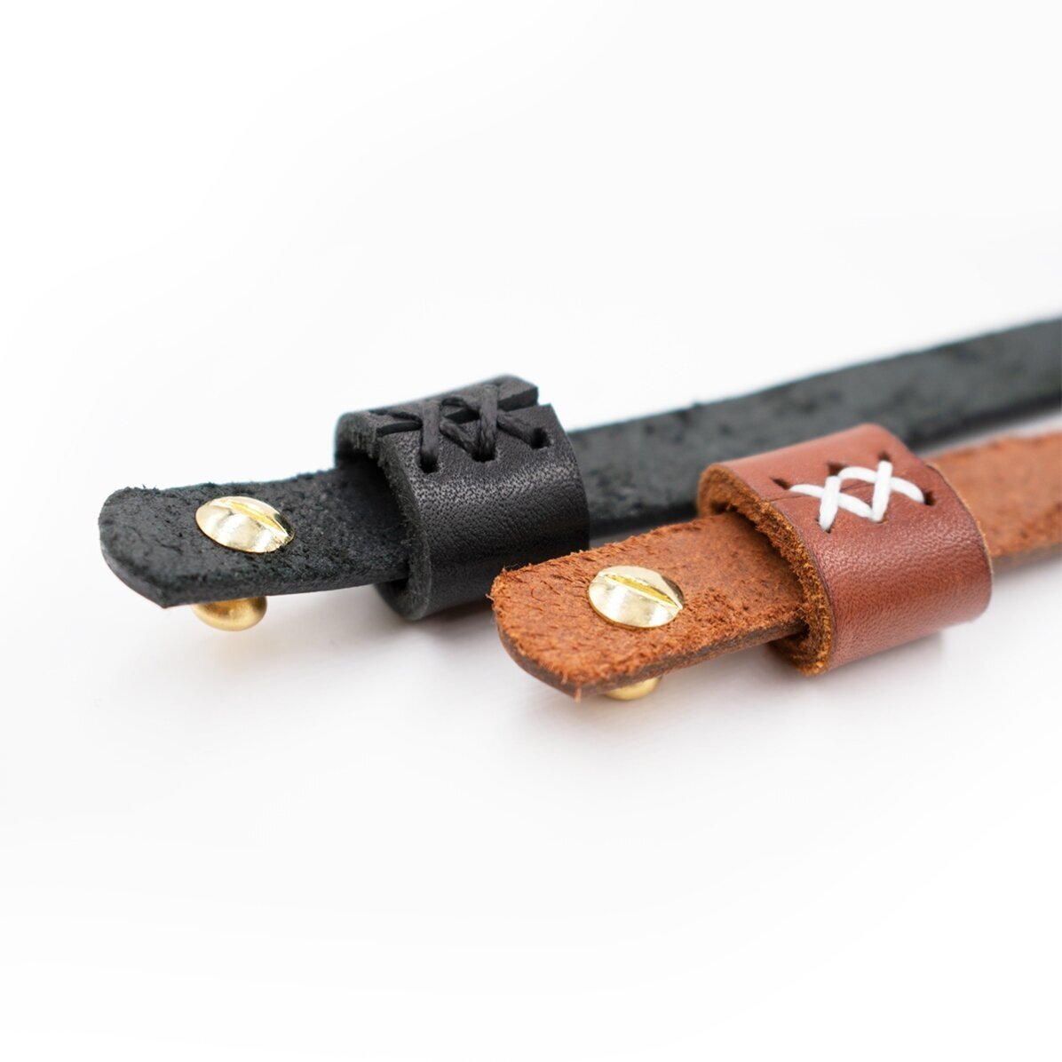 Leren armband met naam en datum - Hartje