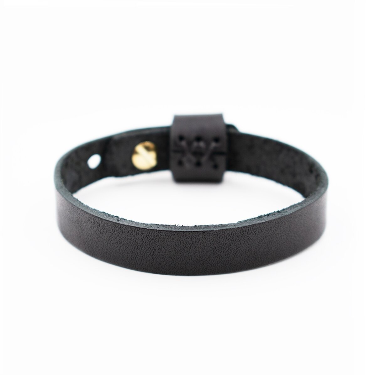 Leren armband met naam en datum - Hartje