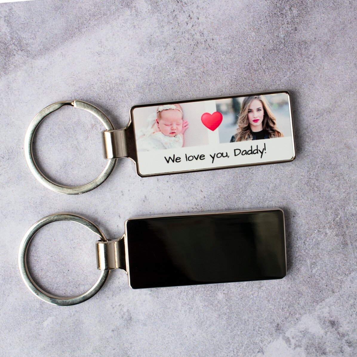 Gepersonaliseerde sleutelhanger met 2 foto