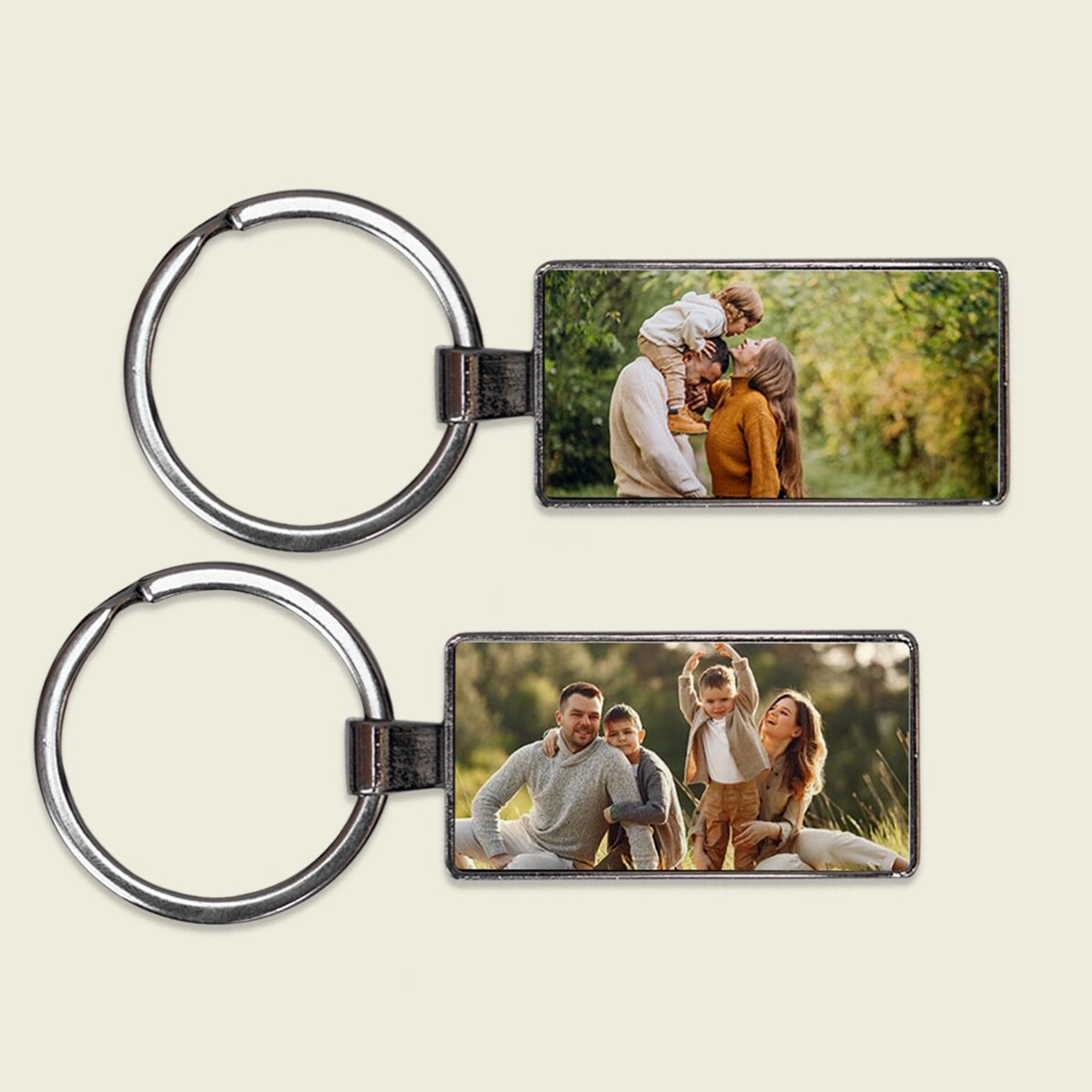 Gepersonaliseerde sleutelhanger met 2 foto