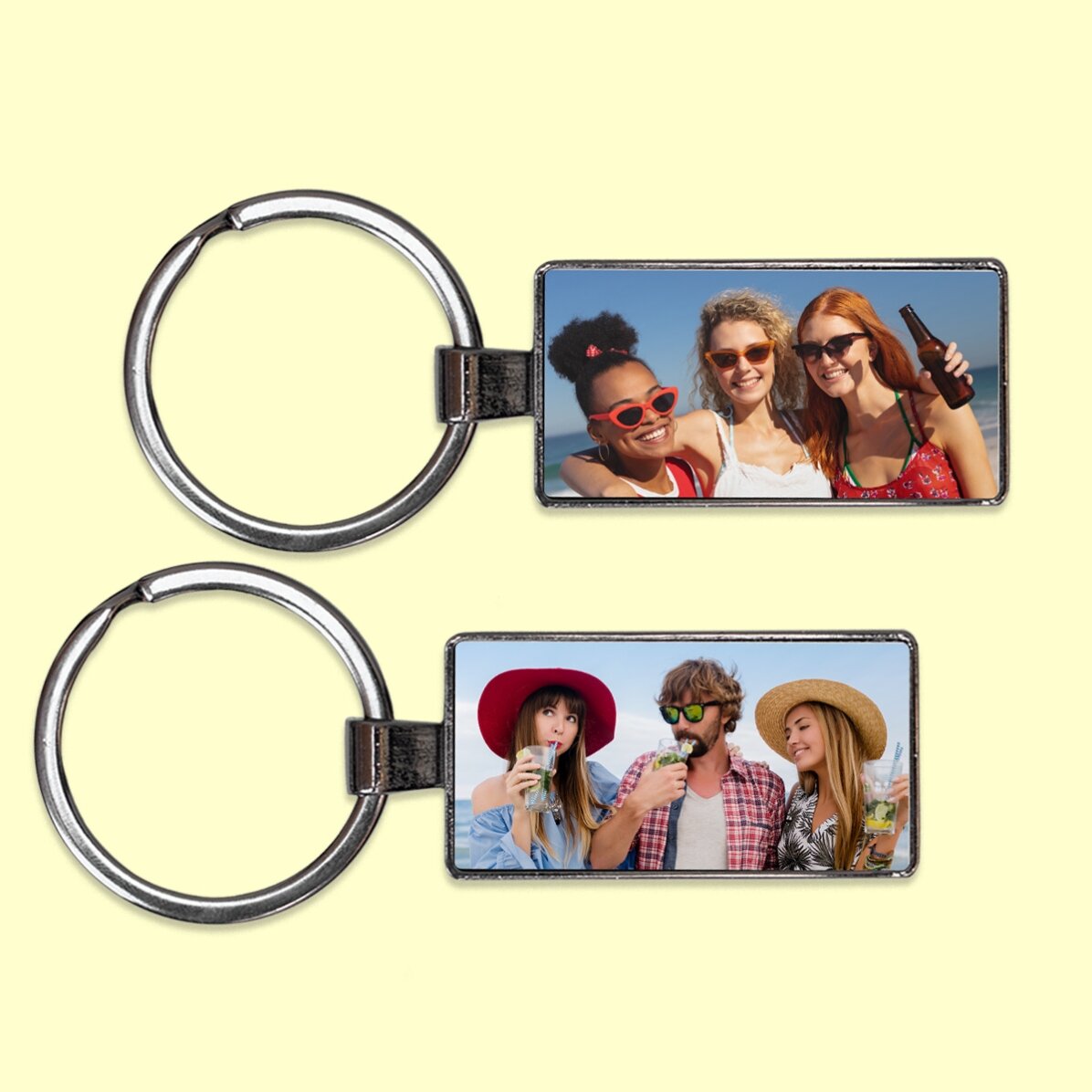 Gepersonaliseerde sleutelhanger met 2 foto