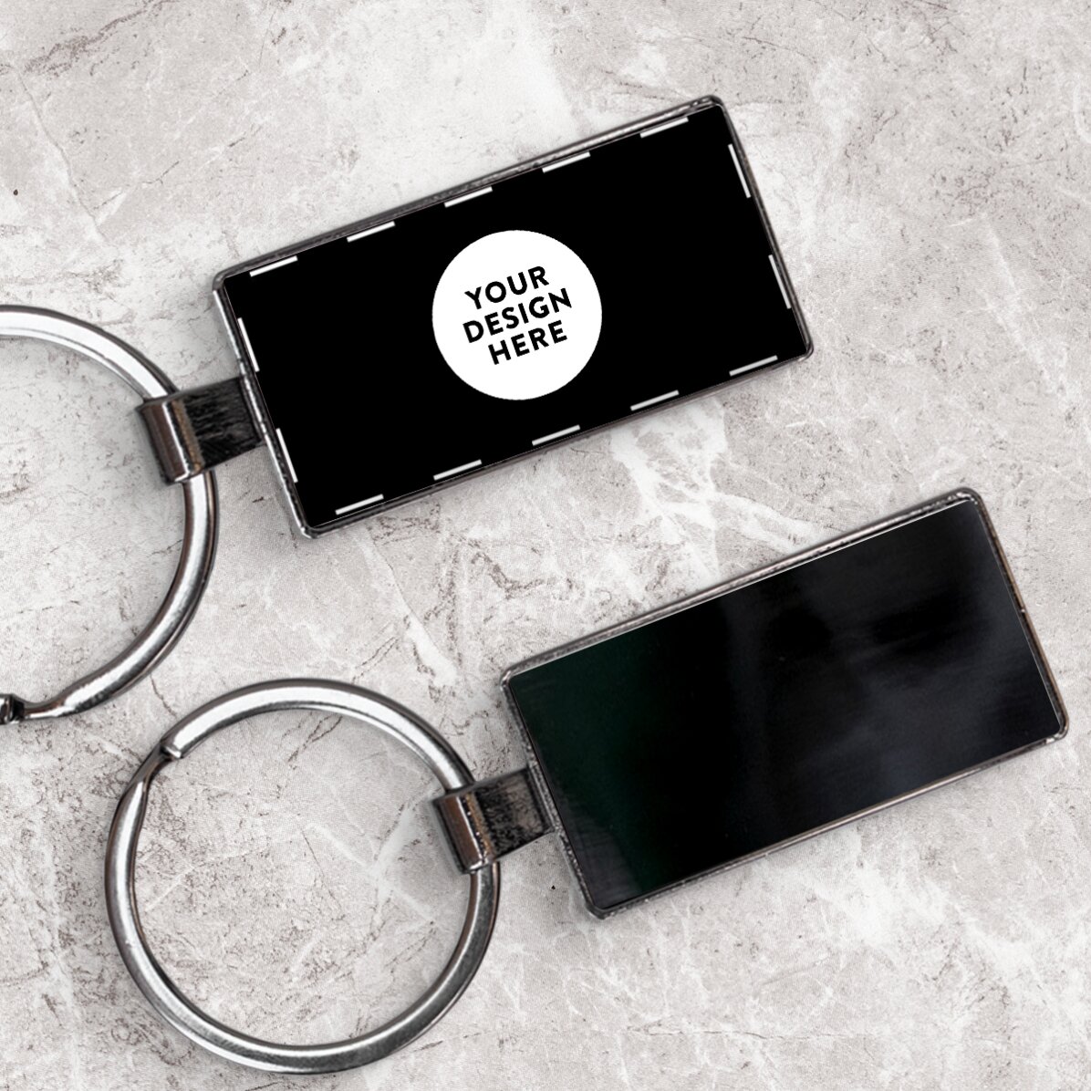 Gepersonaliseerde sleutelhanger met jouw ontwerp