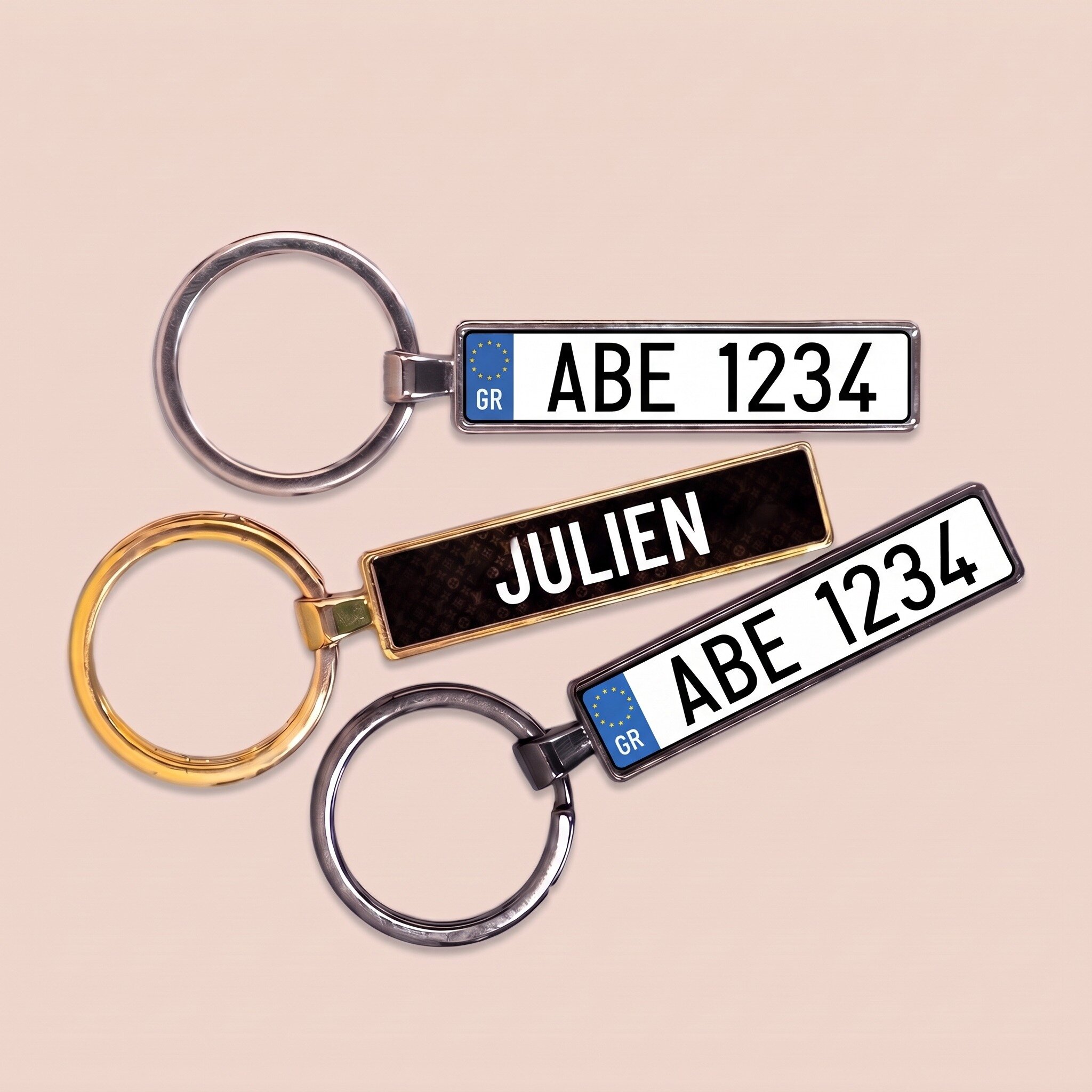 Gepersonaliseerde sleutelhanger met Grieks kenteken