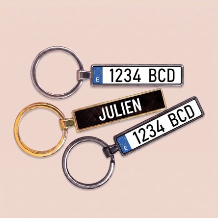 Gepersonaliseerde sleutelhanger met Spaans kenteken