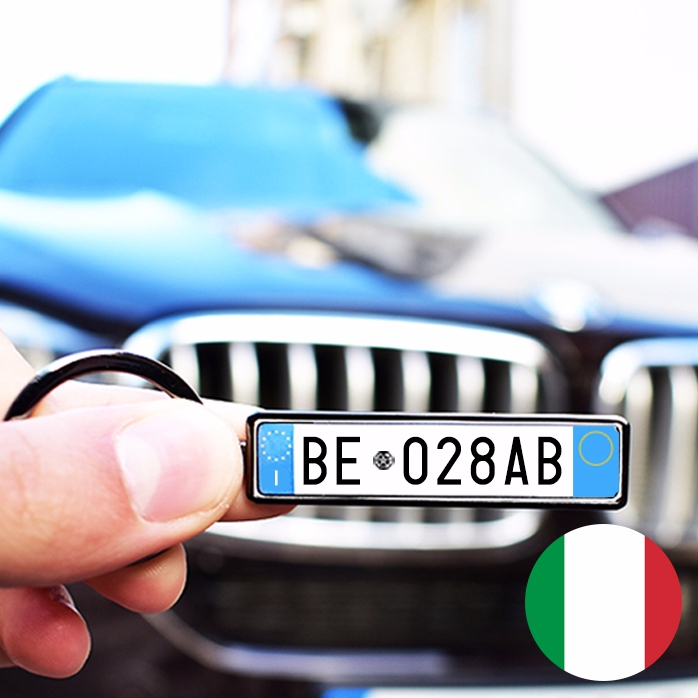 Gepersonaliseerde sleutelhanger met Italiaans kenteken