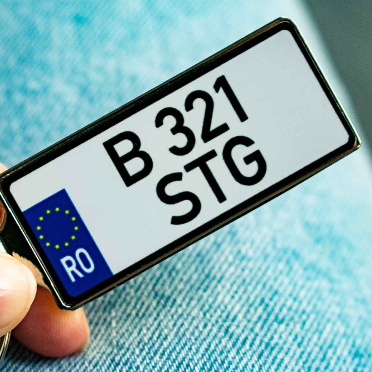 Gepersonaliseerde sleutelhanger met kenteken