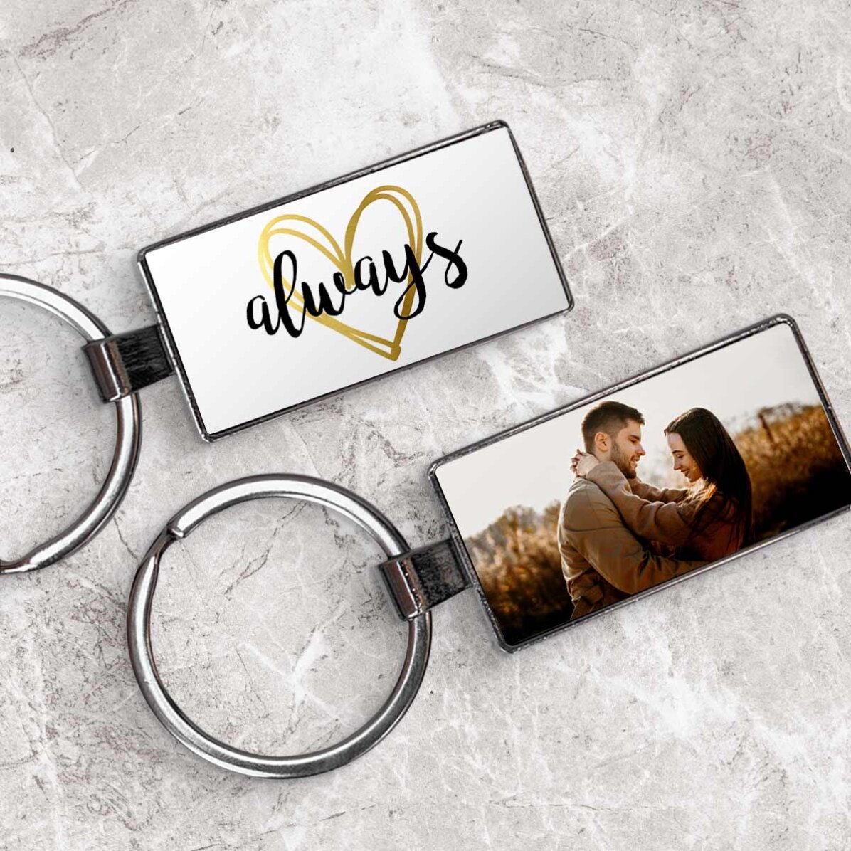 Gepersonaliseerde sleutelhanger met een foto - Always