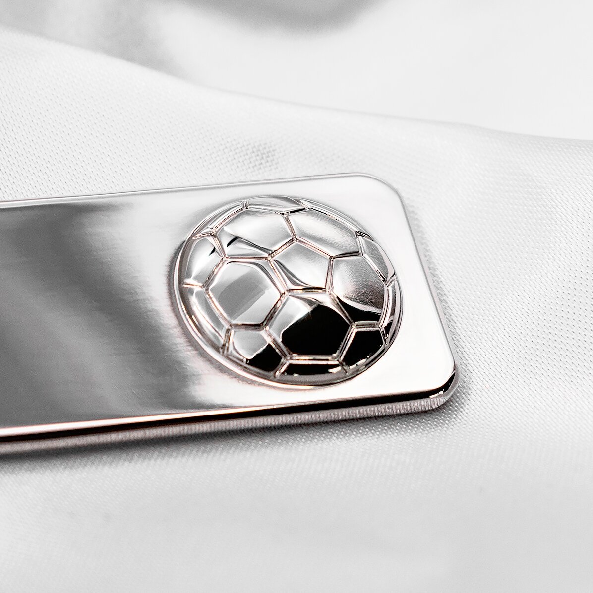Personalised keyring with a photo - football model