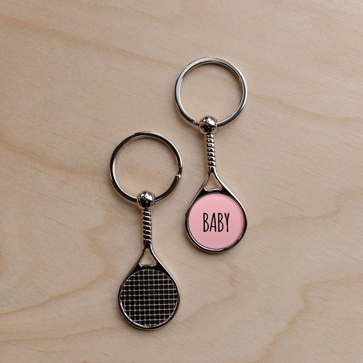 Gepersonaliseerde sleutelhanger met tekst - Baby