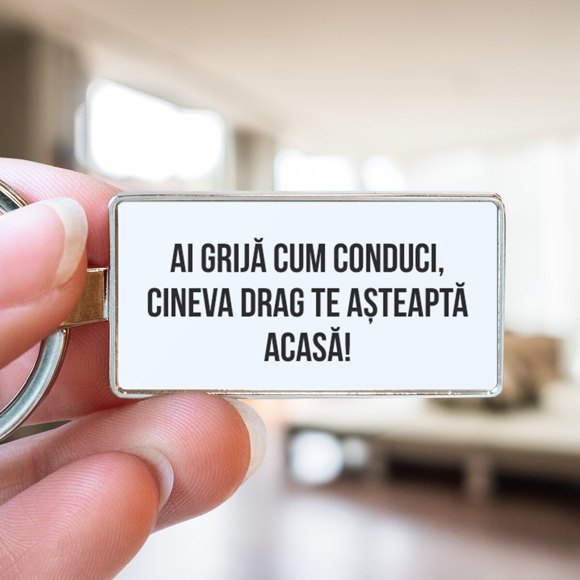 Gepersonaliseerde sleutelhanger met tekst en foto - Hart