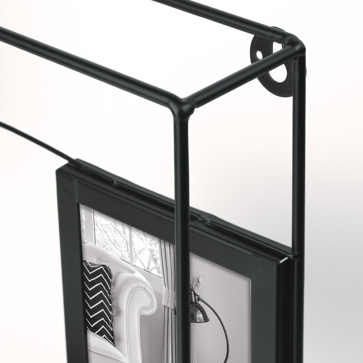 Metalen fotolijst voor drie foto