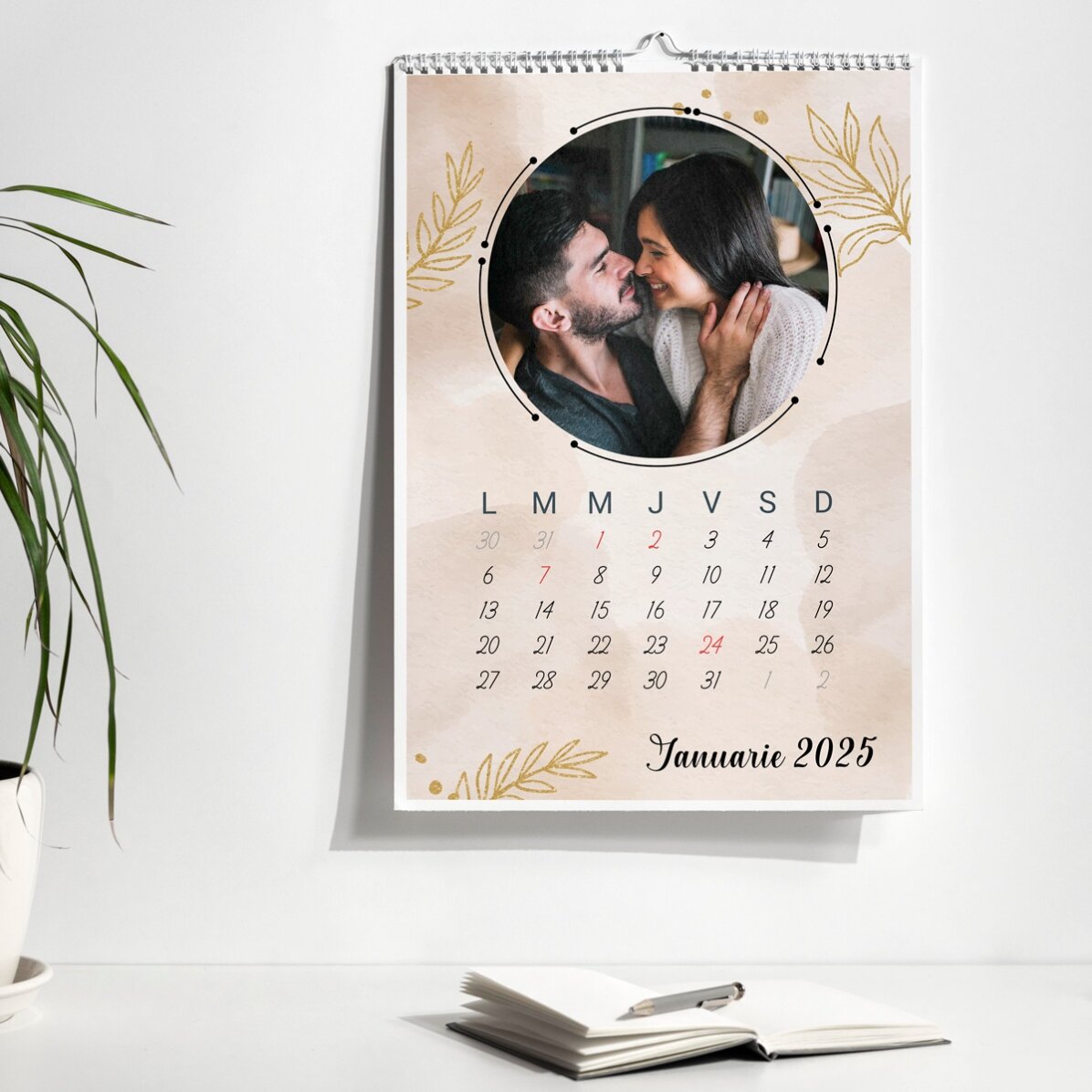 Gepersonaliseerde kalender met foto