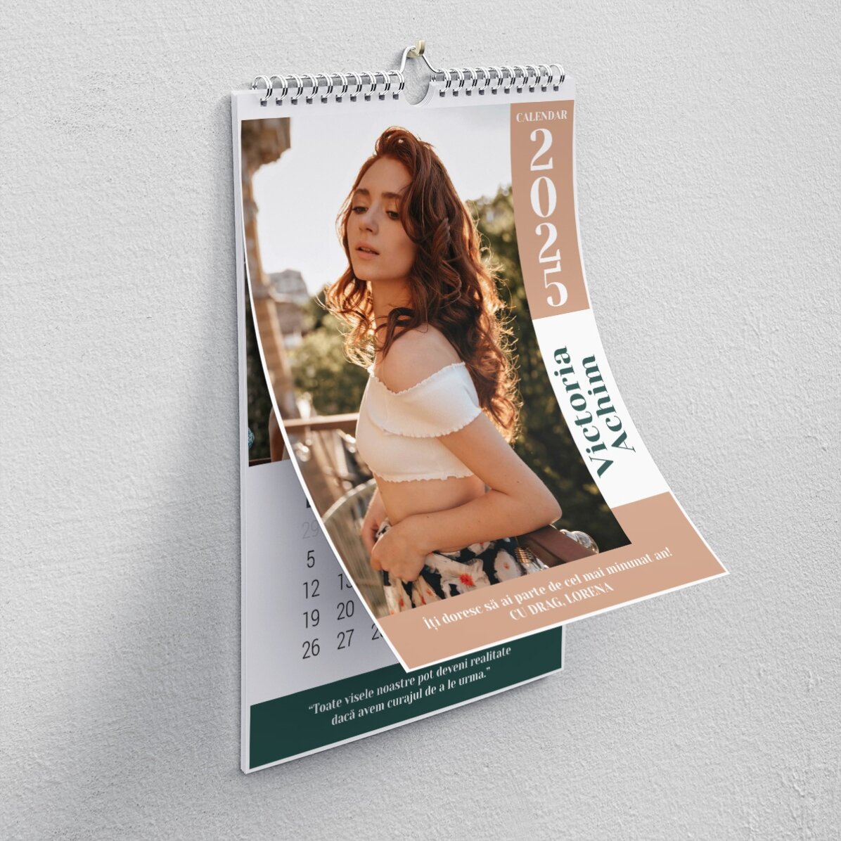 Gepersonaliseerde kalender met foto