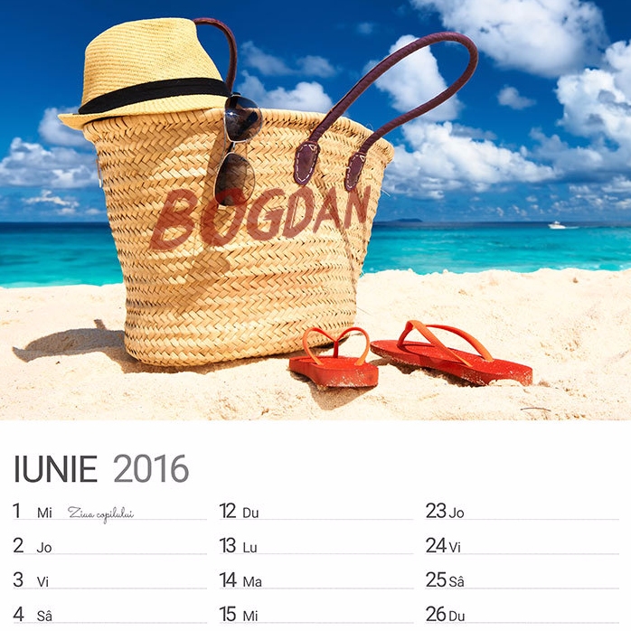 Gepersonaliseerde kalender – eerste editie