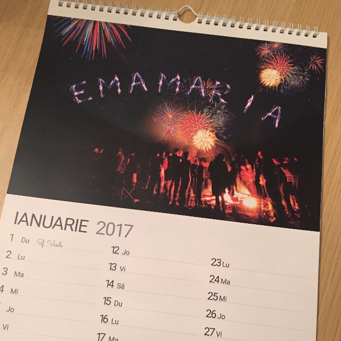 Gepersonaliseerde kalender – eerste editie