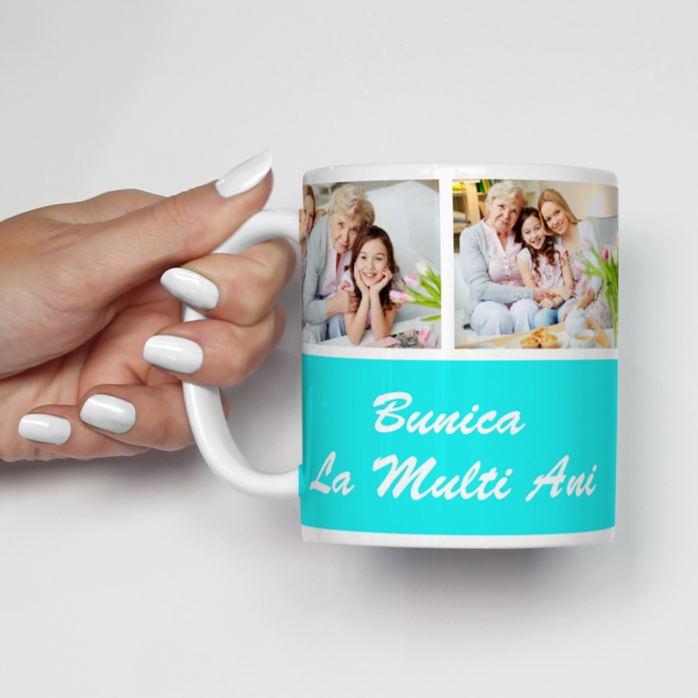 Gepersonaliseerde mok met 3 foto